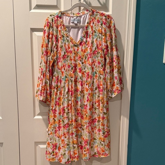 Emma & Michele Dresses & Skirts - # Emma & Michele 1X Colorful Floral Dress